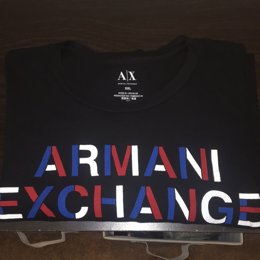 XXL ARMANI EXCHANGE THERMAL CREWNECK